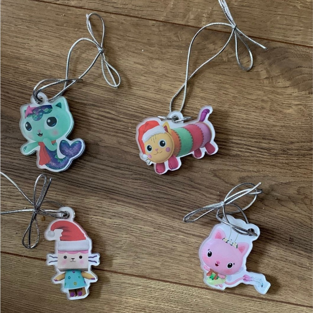 Gabby’s Dollhouse Christmas Ornaments set of 4